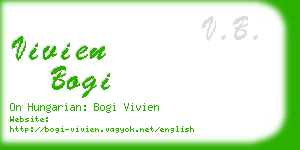 vivien bogi business card